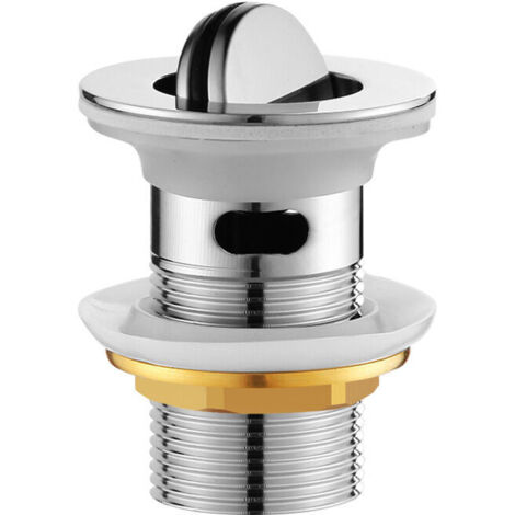 Perforato - M1393Scarico lavabo di design senza troppo pieno e senza corpo di scarico, cromato