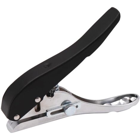 Perforatori portatili - Morsetto per bordi - Foro da 10 mm - Strumento per perforare carte - Perforatore semplice e rotondo - Perforatori portatili resistenti