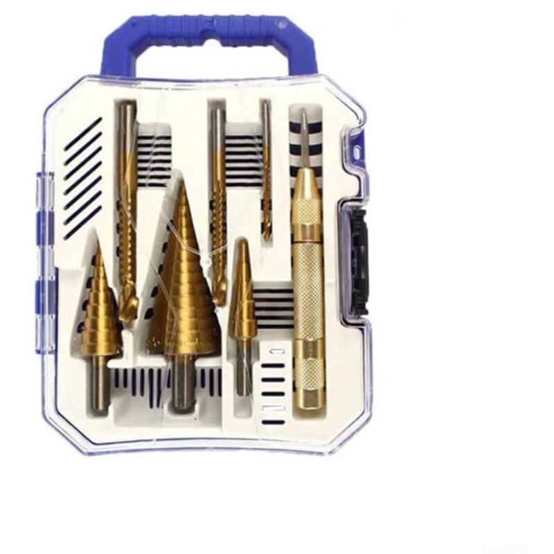 Perforatrice centrale de haute précision, ensemble de forets étagés en titane, divers matériaux