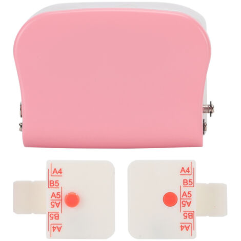 Perforatrice manuelle 26 trous 30 trous 20 trous pour papier A4 A5 B5 feuilles volantes rose