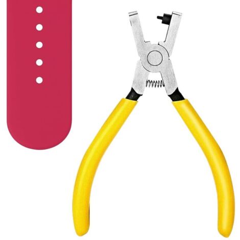 Perforatrice per cinture e cinturini per orologi da 5 pollici, pinza universale per fori rotondi da 2 mm
