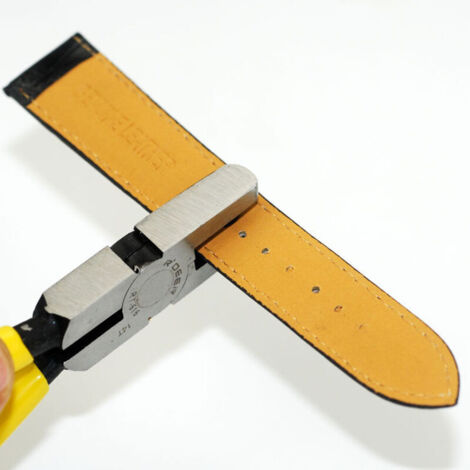Perforatrice pour bracelet de montre - Avec poignée en vinyle jaune
