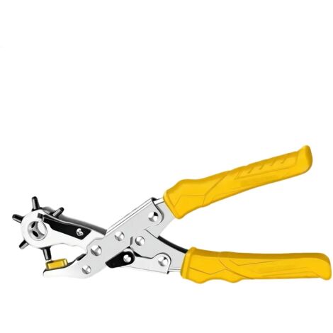 Perforatrice pour cuir – Pince perforatrice robuste pour ceintures, perforatrice rotative multi-trous