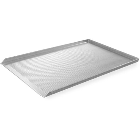 Perforiertes Backblech, 60x40cm, 3 Ränder - Hendi 808214