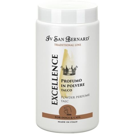 Perfume en polvo Iv San Bernard Excellence con aroma a talco para perros 80 gr  Oferta exclusiva