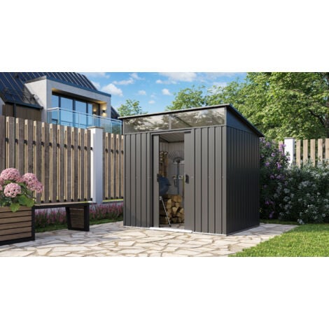 Pergart Gerätehaus "Lüttich 84" anthrazit matt 3,14 m²