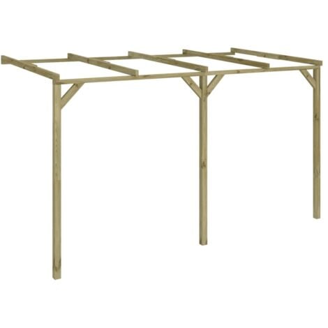 Pergola à appentis 2 x 4 x 2,2 m Bois