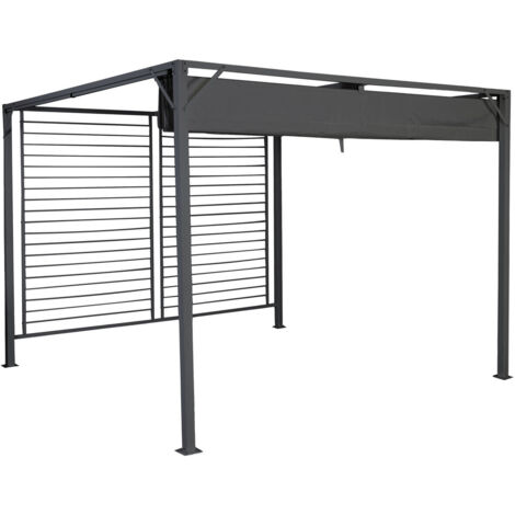 Pergola Acero Poliester 300X300X230 250Gr,/M2 Gris MB200828