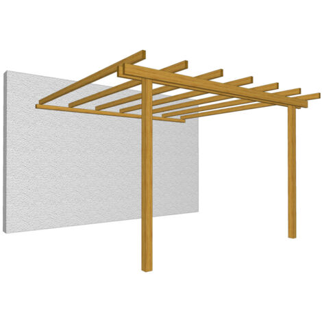 Pergola Addossata Losa Legnami - 300x400