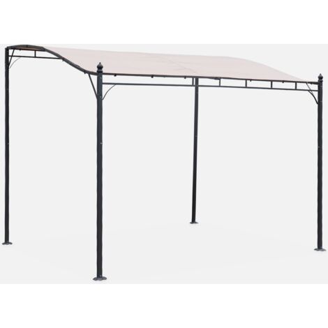 Pérgola adosada de acero, 3x2.5m