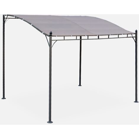 Pérgola adosada de acero, 3x2.5m