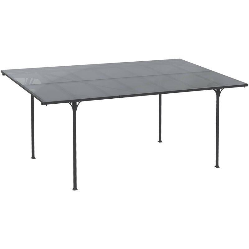 Pergola adossable SIMON grise