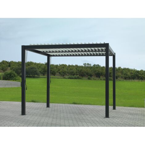 Pergola alluminio tennessee manuale m3x3h2.3