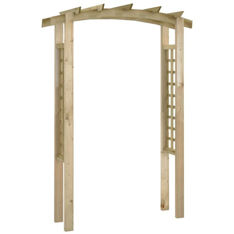 

vidaXL Arco enrejado de jardín madera 150x50x210 cm - Marrón