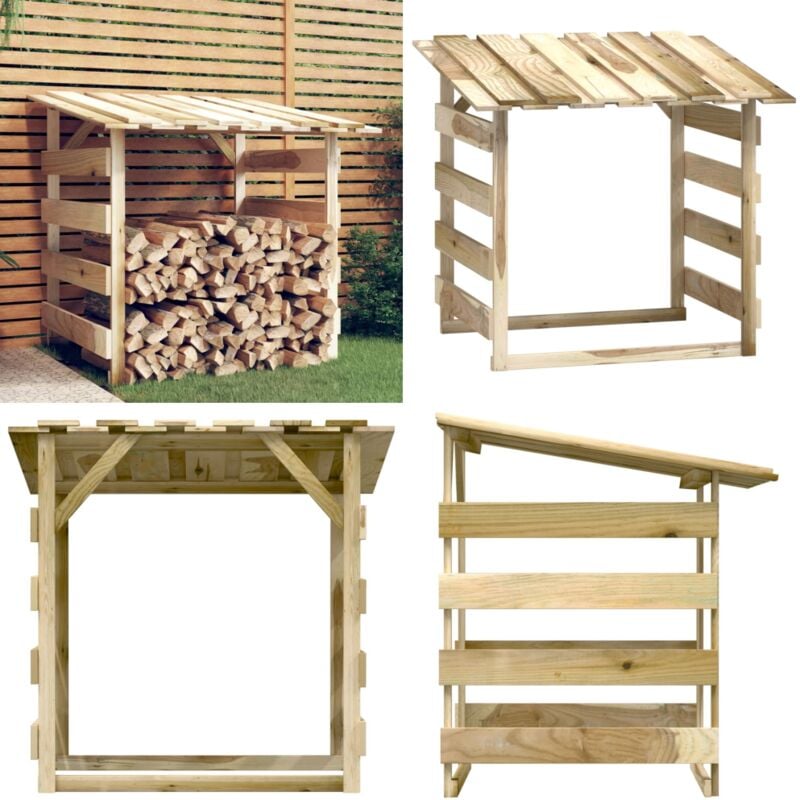 Pergola avec toit 100x90x100 cm Bois de pin imprégné - pergola - pergolas - Home & Living - Brun