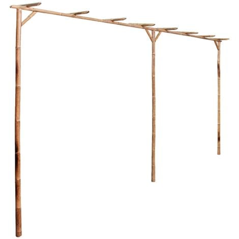 Pergola Bambou 385 x 40 x 205 cm vidaXL - Brun