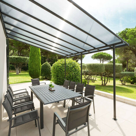 Pergola Belize Hespéride noir - Noir - Noir