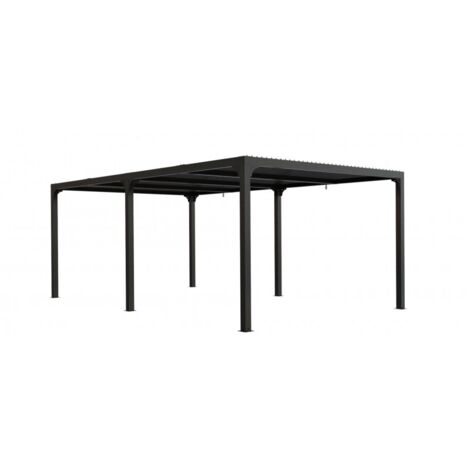 Pergola Bioclimatica 3.6x6 mt in Alluminio Gazebo da Giardino Terrazzo Pergolato
