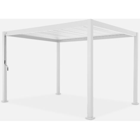 Pérgola bioclimática 3x4m de aluminio con lamas orientables