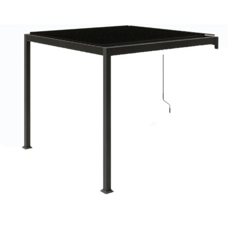 CONCEPT-USINE Pergola bioclimatica addossata 3x3 m AGADIR