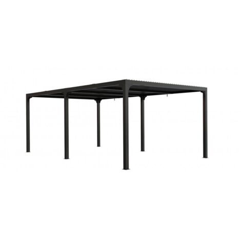 Pérgola bioclimática de 360x600cm en aluminio, tamaño XXL