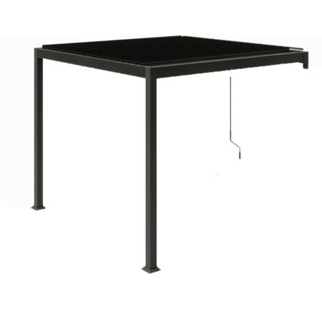 Pergola bioclimatique adossée 3x3 m AGADIR