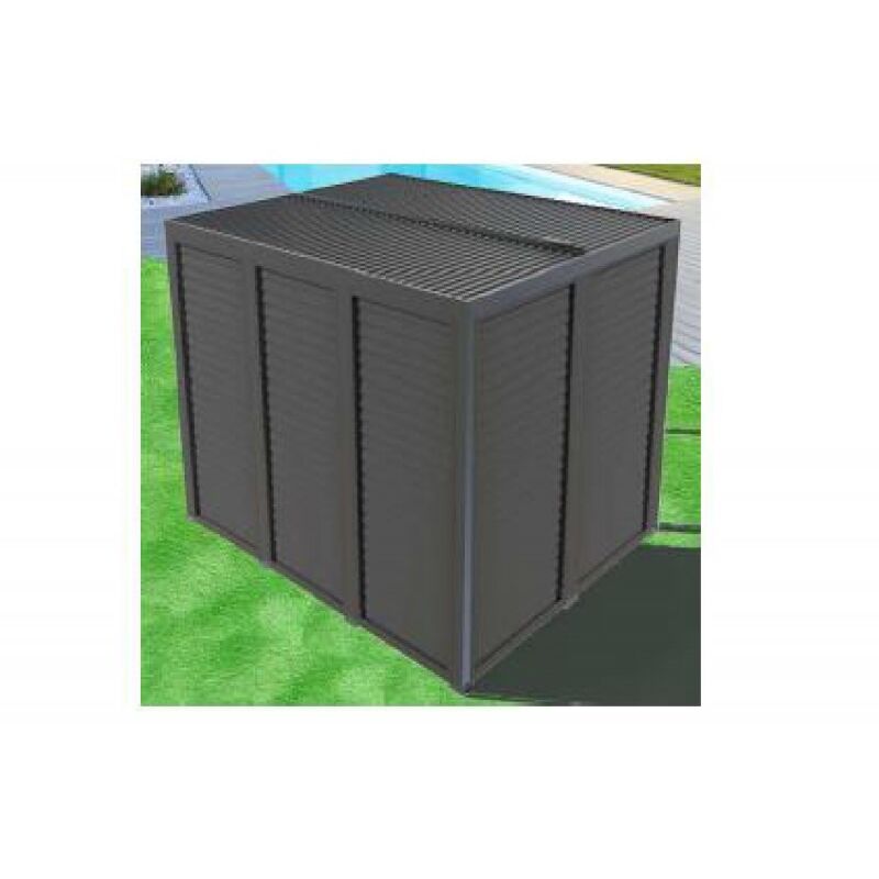 Pergola Bioclimatique 360X300cm h235cm en Aluminium avec Brise-vue Latéraux Amovibles sur 1 Côté 3.60m et 3.0m sur 1 Côté