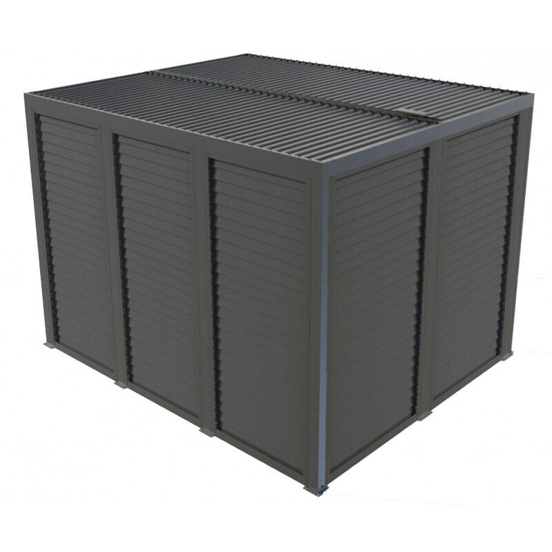 Pergola autoportante Per 36v30v bi, aluminium gris anthracite, 10.8 m&sup2;