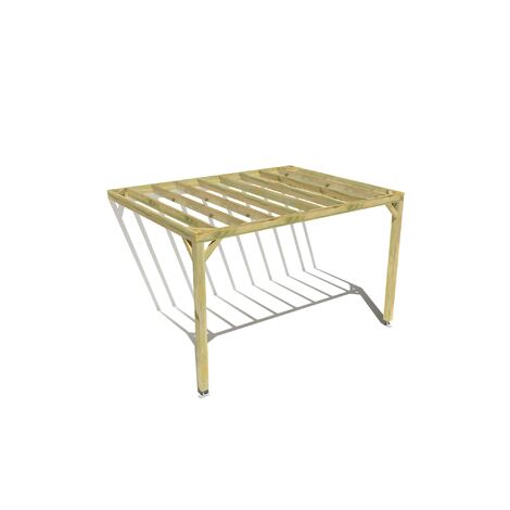PERGOLA BOIS 4M x 3M CUBIQUE ADOSSÉE OPTION PROTECTION SOLAIRE Livraison comprise