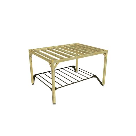 Pergola bois Cubique indépendante • 4m x 3m • Option protection étanche • Livraison comprise