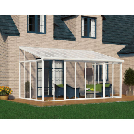 pergola chiusa 15,1m² bianca - 703992 - palram