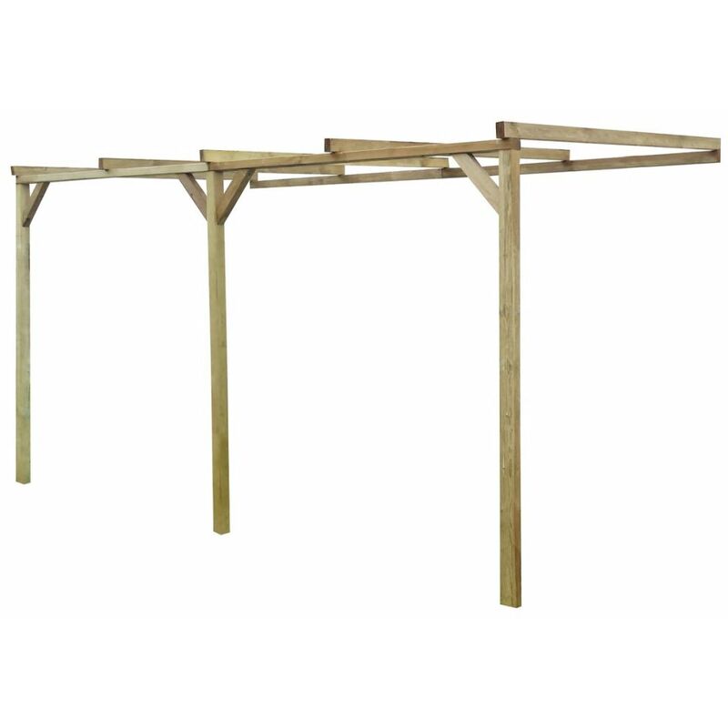 

Happyshopping - Pergola cobertizo de madera 2x4x2,2 m
