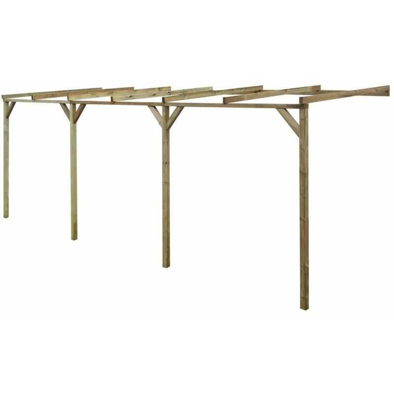 

Pergola cobertizo de madera 2x6x2,2 m