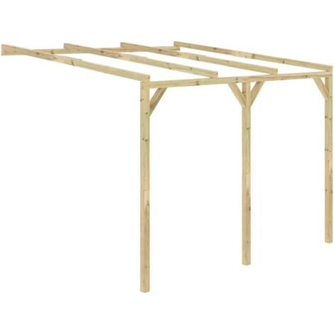 Pérgola cobertizo de madera 3x3x2,1 m
