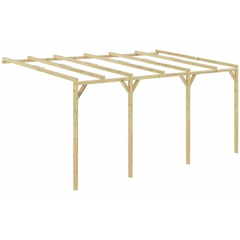 

Happyshopping - Pergola cobertizo de madera 5x3x2,1 m