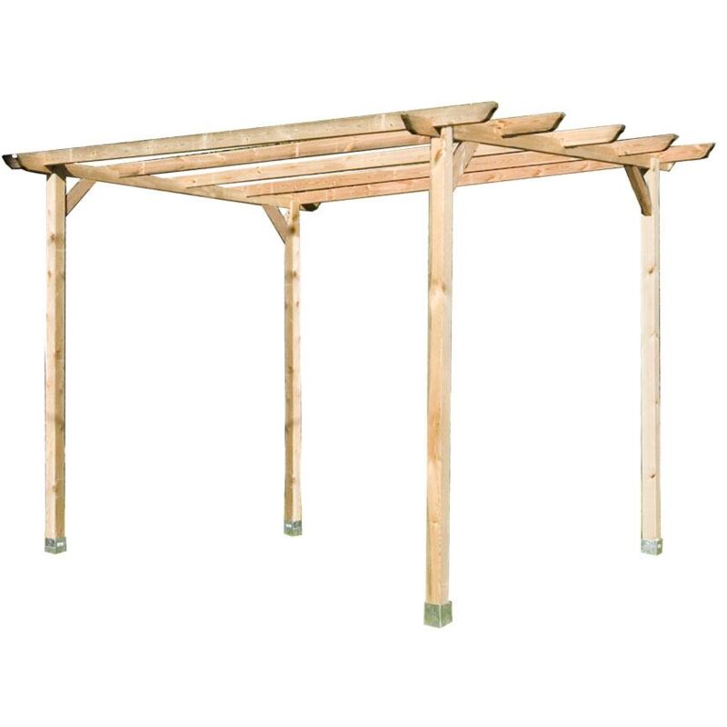 

Kit Pérgola Madera Natural 240x240cm - Faura