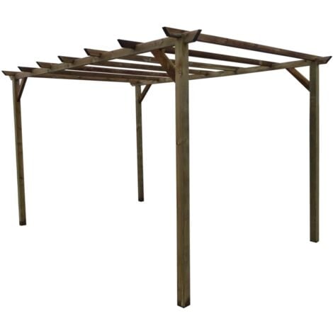 pergola da esterno libera in legno di pino 300x400x250 cm