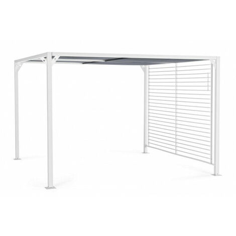 Pergola da Giardino 3x3,6xh2,1m Noah Bianca