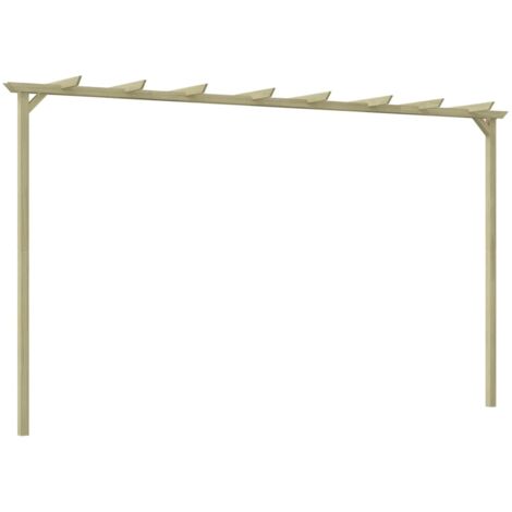 Pergola da Giardino Legno di Pino Impregnato 360x200x60 cm