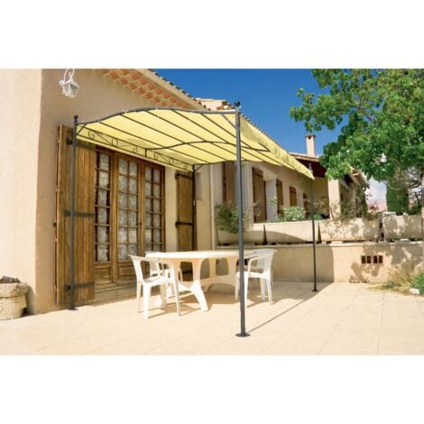 Outsunny Pérgola de Jardín de Pared 297x211x220 cm Cenador con