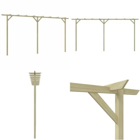Pergola de jardin 410 x 40 x 203 cm Bois - pergola -  pergolas - Home & Living