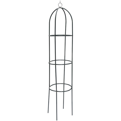 Pérgola de jardín de hierro resistente – enrejado para clemátides y plantas trepadoras – construcción exterior duradera