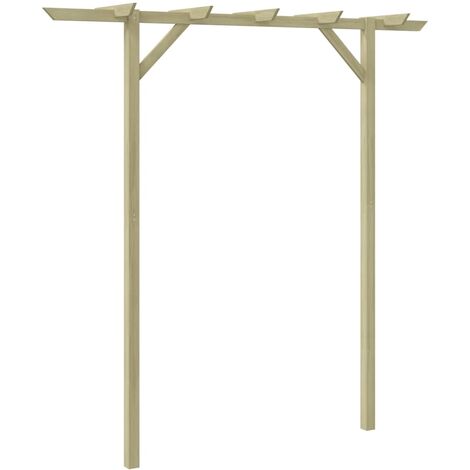 Pérgola de jardín de madera 200x40x205 cm vidaXL - Marrón