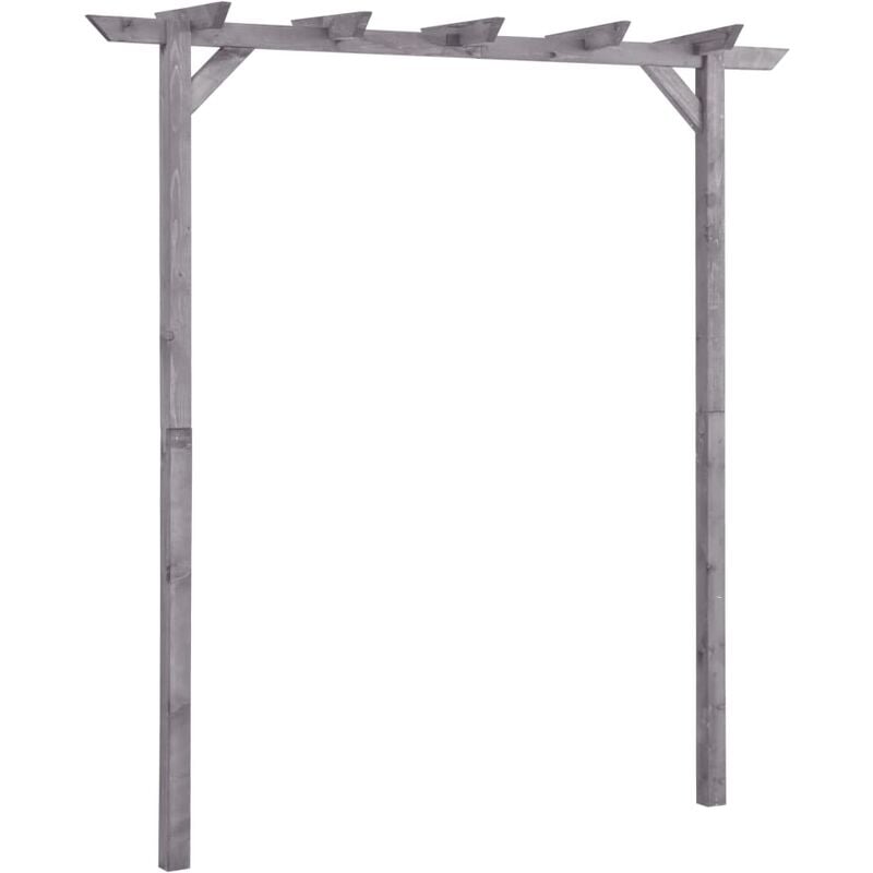 

Pérgola de jardín de madera de pino impregnada 200x40x205 cm