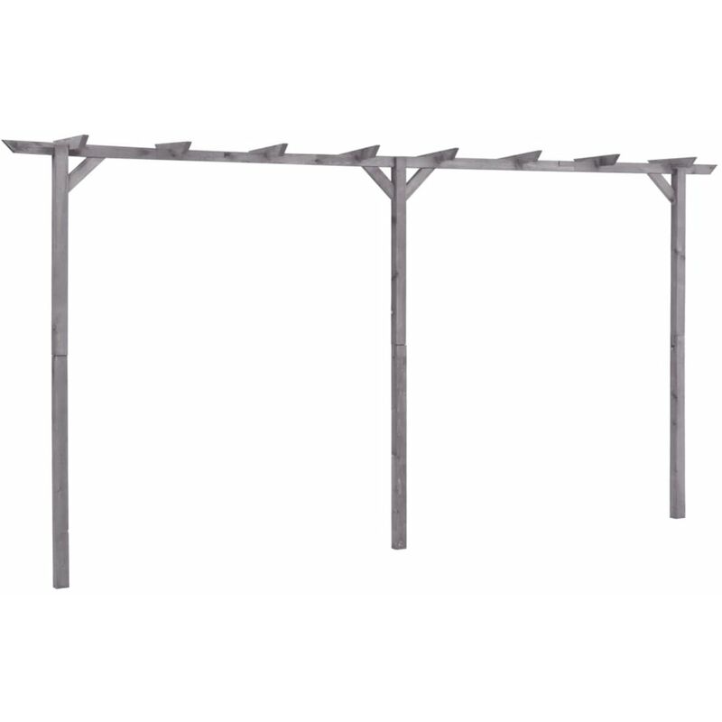 

Pergola de jardin de madera de pino impregnada 400x40x205 cm