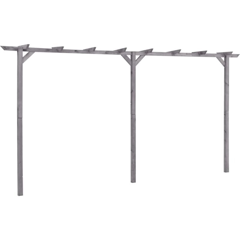 

Pérgola de jardín de madera de pino impregnada 400x40x205 cm