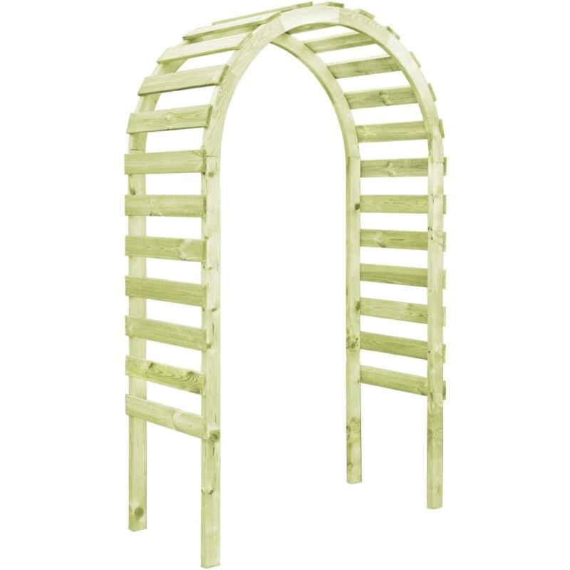 

vidaXL Madera de Pino Impregnada Pérgola de Jardín 130x60x230 cm Modelo 1 - Verde