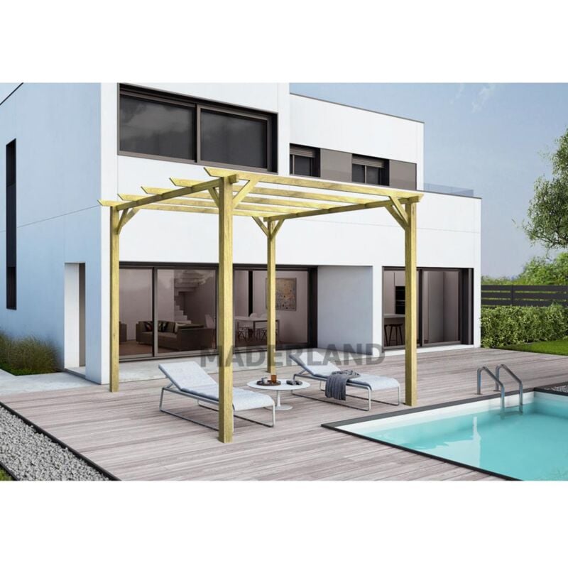 

Pérgola de madera modelo León Maderland 300x300 cm