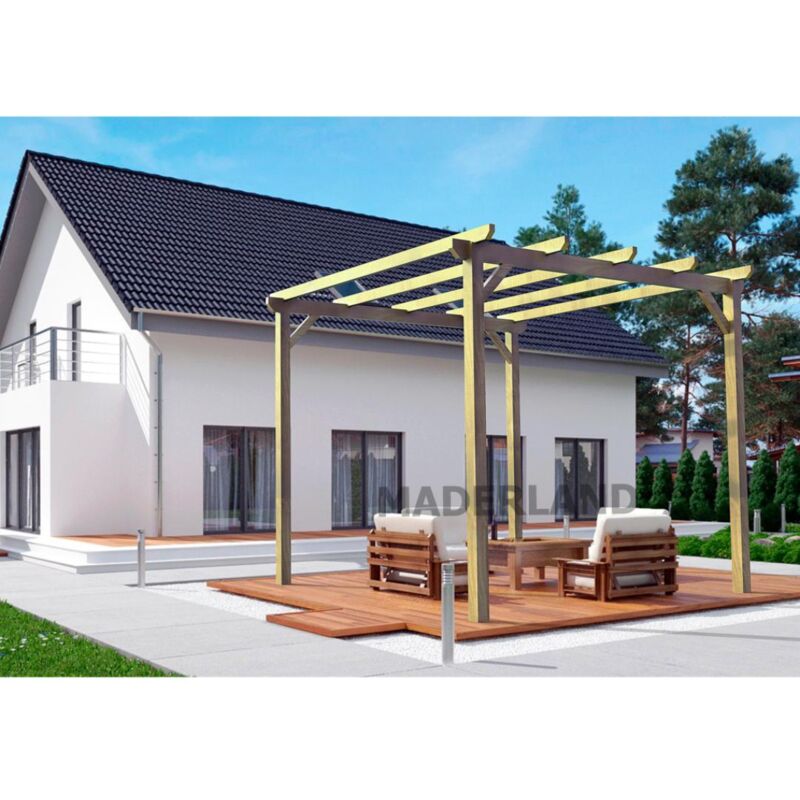 

Pérgola de madera modelo Madrid Maderland 510x300 cm