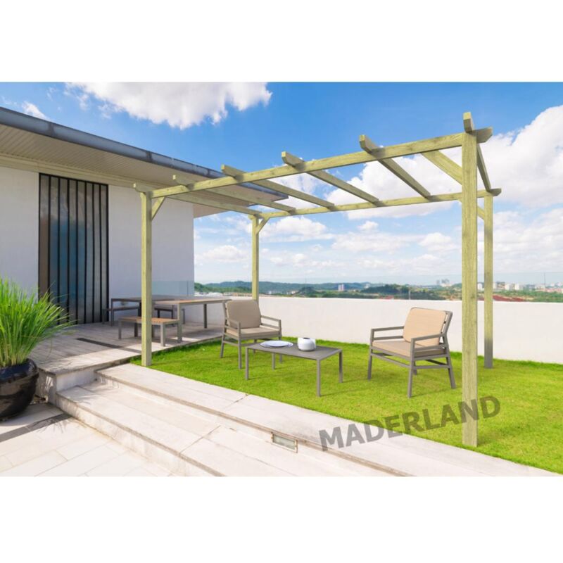 

Pérgola de madera Modelo Barcelona Maderland 600x420 cm